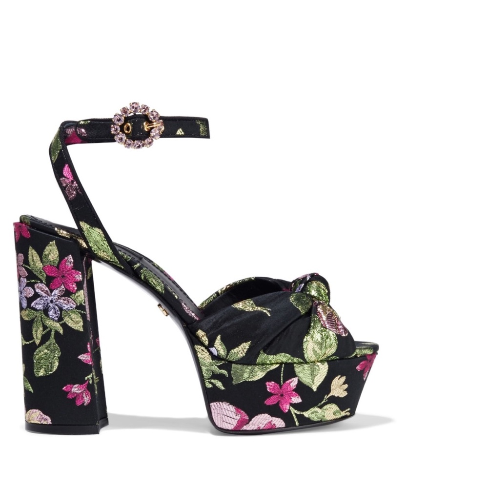 Dolce and Gabbana floral platform heels size 40